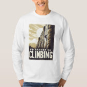 "Bergsteigen Abenteuer I d Rather Go Klettern T-Shirt (Vorderseite)