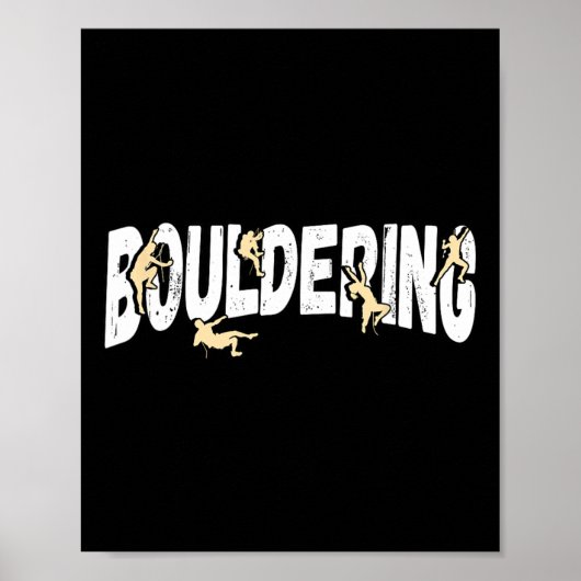 Bergsteigen Bouldern Poster (Vorne)