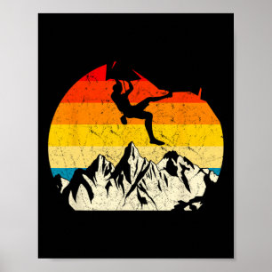 Bergsteigen Felsenkletterer Bergsteigen Poster