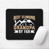 Bergsteigen Felsenklettern Großvater Kletterer Opa Mousepad (Mit Mouse)
