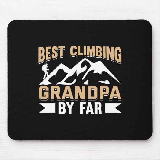 Bergsteigen Felsenklettern Großvater Kletterer Opa Mousepad (Vorne)