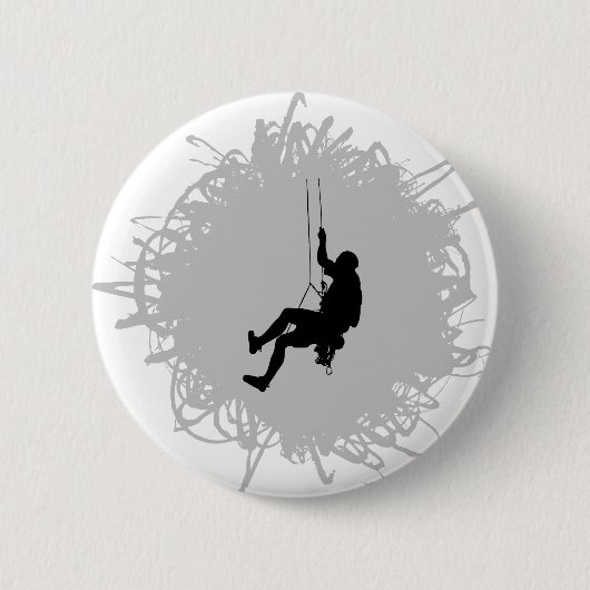 Bergsteigen-Gekritzel-Art Button (Vorderseite)