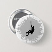 Bergsteigen-Gekritzel-Art Button (Vorne & Hinten)