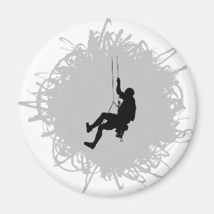 Bergsteigen-Gekritzel-Art Magnet