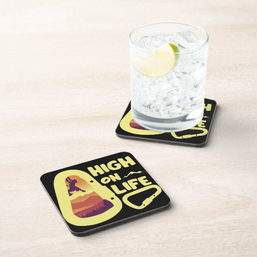 Bergsteigen Getränkeuntersetzer (Rechte Seite)