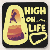 Bergsteigen Getränkeuntersetzer (Vorderseite)