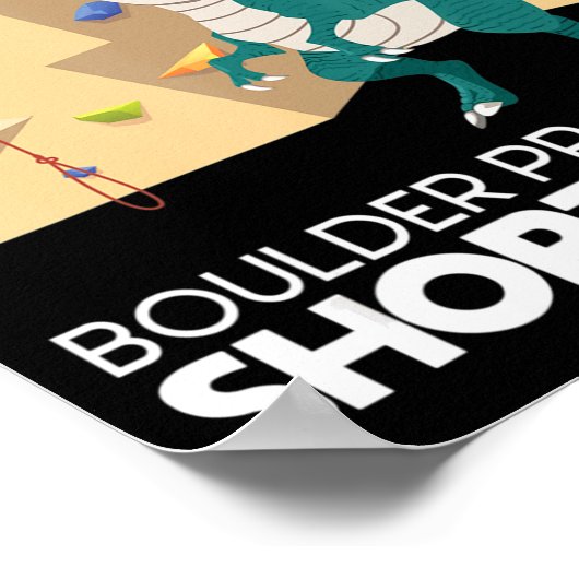 Bergsteigen im Bergsteigen im Berg Poster (Ecke)