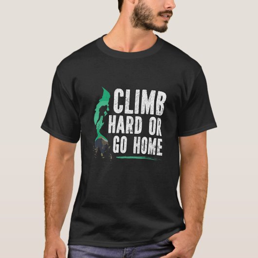 Bergsteigen im Bouldergebirge T-Shirt (Vorderseite)
