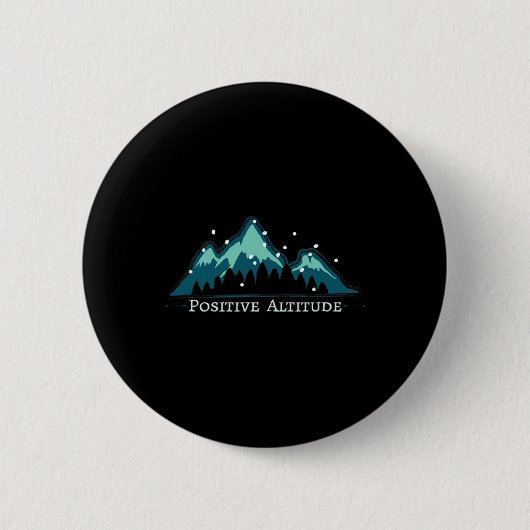 Bergsteigen in positiver Höhe Button (Vorderseite)