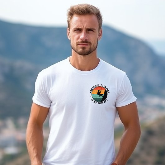 Bergsteigen ist meine Therapie 3 Männer T-Shirt