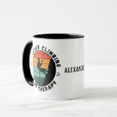 Bergsteigen ist meine Therapie Tasse (Vorderseite Links)