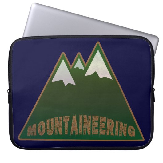 Bergsteigen. Laptopschutzhülle (Vorderseite)