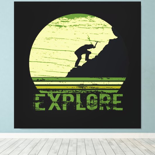 Bergsteigen Leinwanddruck (Insitu (Holzboden))