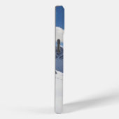 Bergsteigen mit Kletterersilhouette und Bergen Case-Mate iPhone Hülle (Rückseite / Rechts)