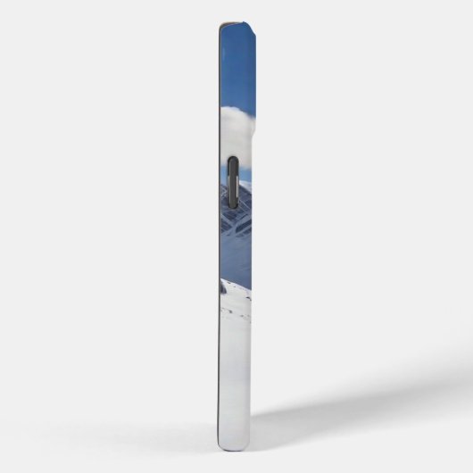 Bergsteigen mit Kletterersilhouette und Bergen Case-Mate iPhone Hülle (Rückseite / Rechts)