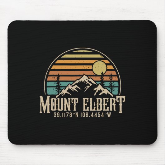 Bergsteigen Mt. Elbert Colorado Berg Mount Elbert Mousepad (Vorne)