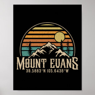 Bergsteigen Mt. Evans Colorado Wandern Berg Mount Poster