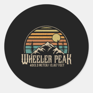Bergsteigen New Mexico Wandern Berg Wheeler Peak  Runder Aufkleber