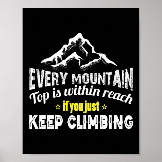 Bergsteigen poster (Vorne)
