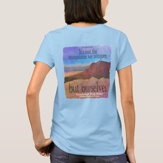 Bergsteigen T - Shirt (Rückseite)