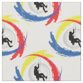 Bergsteigen-Tricolor Emblem Stoff (Nahaufnahme)