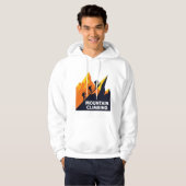 Bergsteigen und Klettern Silhouette Hoodie (Vorne ganz)