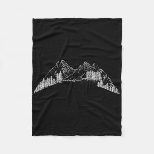 Bergsteigen Wandern Naturliebhaber Camping-Shirt Fleecedecke