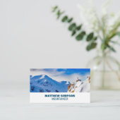 Bergsteigen, wandern und klettern visitenkarte (Stehend Vorderseite)