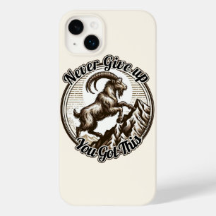 Bergsteigende Ziege Steinbock Nie Aufgeben  Case-Mate iPhone 14 Plus Hülle