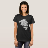 Bergsteiger Berge Wanderwälder Howling Wolle T-Shirt (Vorne ganz)