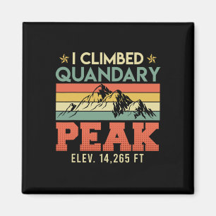 Bergsteiger besteigen den Quandary Peak Gipfel Wan Magnet