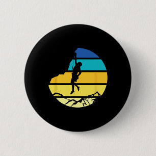 Bergsteiger Boulder Sports Hobby Retro Fels C Button