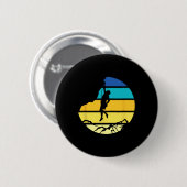 Bergsteiger Boulder Sports Hobby Retro Fels C Button (Vorne & Hinten)