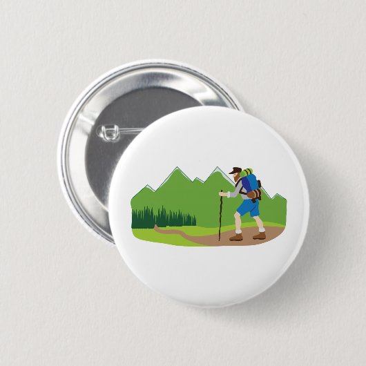 Bergsteiger Button (Vorne & Hinten)
