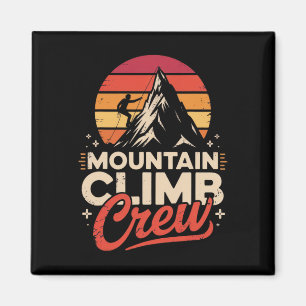 Bergsteiger-Crew-Abenteuer-Enthusiasten Outdoor Magnet