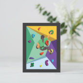 Bergsteiger-Erlebnis Bouldering Postkarte (Stehend Vorderseite)