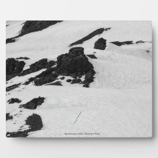 Bergsteiger Fotoplatte (Vorderseite)