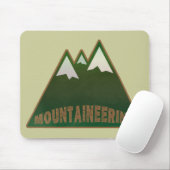 Bergsteiger im Bergstil Mousepad (Mit Mouse)