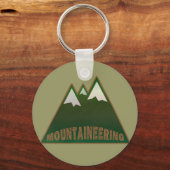 Bergsteiger im Bergstil Schlüsselanhänger (Vorderseite)