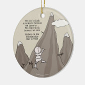 Bergsteiger Keramik Ornament (Links)