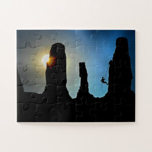 Bergsteiger Klettertour Klettersport Bergsteigen Puzzle