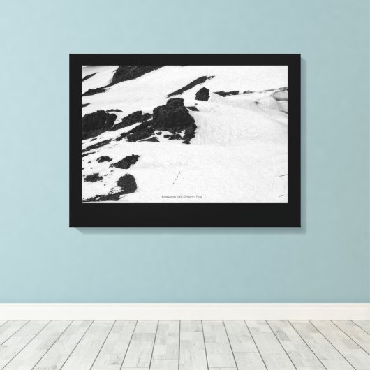 Bergsteiger Leinwanddruck (Insitu (Holzboden))