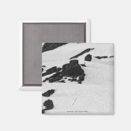 Bergsteiger Magnet (Vorderseite/Rückseite)