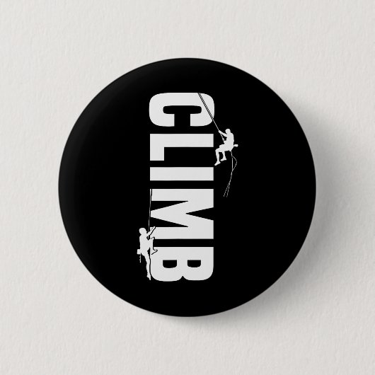 Bergsteiger Outdoor Klettern Bouldering Button (Vorderseite)