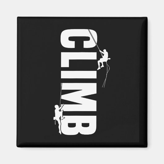 Bergsteiger Outdoor-Klettern Bouldering Magnet (Vorne)