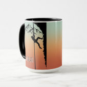 Bergsteiger Rock Climbing Custom  Tasse (Vorderseite Links)