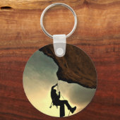 Bergsteiger Schöne Landschaft Schlüsselanhänger (Vorderseite)