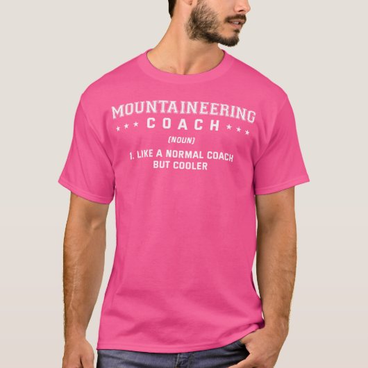 Bergsteiger-Trainer-Definition Lustiger Berg-CLI T-Shirt (Vorderseite)