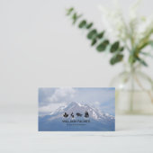 Bergsteiger Visitenkarte (Stehend Vorderseite)