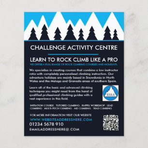 Bergsteiger, Wandern und Klettern, Erlebnis-Flyer Flyer